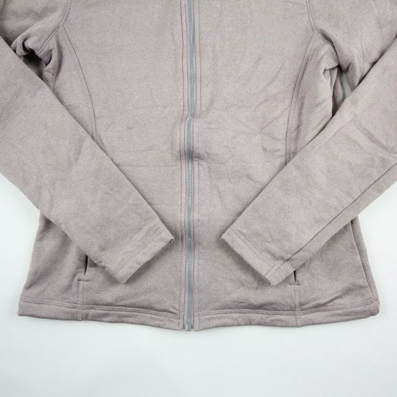 Crivit Mens Full Zip Jacket Gray Heather Warm Training Mock Neck Size Small - Picture 2 of 9